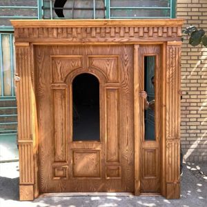 درب لابی یک و نیم لنگه بلوط